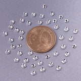 Cooper Bead Cap, Flower, Silver, 4mm, Hole: 1.2mm, about 650pcs/box