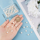 70Pcs 2 Colors Natural Cultured Freshwater Pearl Charms, with Platinum Tone Brass Ball Head pins, Oval, Mixed Color, 10~12x6.5~8x4~5.5mm, Hole: 2.3~2.6mm, 35pcs/color