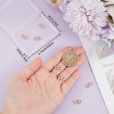 10Pcs Brass Micro Pave Clear Cubic Zirconia Charms, Nickel Free, Mask, Real 18K Gold Plated, 8x13x2mm, Hole: 1.2mm