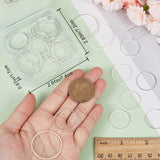 30Pcs 3 Styles Brass Linking Rings, Long-Lasting Plated, Round Ring, 925 Sterling Silver Plated, 22~30x1mm, Inner Diameter: 20~28mm, 10pcs/style