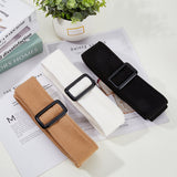 3Pcs 3 Style Woolen Coat Belts, with Resin Slide Buckle, Sash Tie, Waist Band for Trench Coat Overcoats, Mixed Color, 176x56x4.5mm, 1pc/color