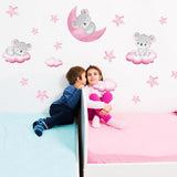 PVC Wall Stickers, Wall Decoration, Koala, 390x900mm, 2 sheets/set