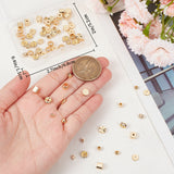 80Pcs 8 Styles Brass Spacer Beads, Long-Lasting Plated, Mixed Shapes, Real 18K Gold Plated, 2.5~5x2.5~5x2.25~5mm, Hole: 1~4mm, 10pcs/style