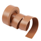 Flat Sided Imitation Leather Cords, Saddle Brown, 25x2mm, 2m/roll
