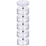 Plastic Bead Storage Containers, Column, Clear, 20vials/box