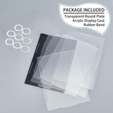 Acrylic Display Box, for Model Toy Display, Clear, 11x11x0.2cm