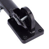 Aluminum Alloy Multi-Position Flag Pole Mounting Bracket, 180 Degree Adjustable Angle, Black, 156x64x63mm, Hole: 30mm