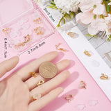 20Pcs Brass Clip-on Earring Findings, with Loops & 20Pcs Earring Pads, Real 24K Gold Plated, 12x15.5x9mm, Hole: 1.6mm