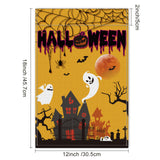Garden Flag, Double Sided Linen House Flags, for Home Garden Yard Office Decorations, Halloween Themed Pattern, 45.7x30.5x0.2cm