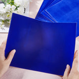 8Pcs Jewelry Flocking Cloth, Polyester, Self-adhesive Fabric, Rectangle, Dark Blue, 29.5x20x0.07cm