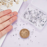 5 Style Cubic Zirconia Pointed Back Cabochons, Grade A, Faceted, Diamond, Colorful, 1.5~3x1~2mm, 400pcs/box