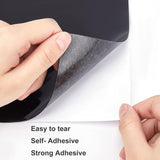 Silicone Single Side Board, with Adhesive Back, Rectangle, Black, 30x21x0.1cm
