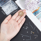 400Pcs 3 Style Plastic Earring Backs, Tube Earring Sleeve Protector & Bell Ear Nuts, for Earring Pin Protection, Clear, Tube: 8~20x1mm, Hole: 0.5mm; Ear Nuts: 4x4mm, Hole: 1mm