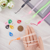 5 Strands Rubber Lanyard Straps, with Plastic Findings, with 20Pcs Silicone Pendant, for Electronic Stylus & Lighter Making, Mixed Color, 6x0.5mm