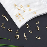 7 Styles Eco-Friendly Brass Watch Band Clasps, Long-Lasting Plated, Real 24K Gold Plated, 10~17x1.8~6.5x4mm