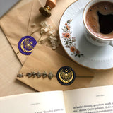 Brass Wax Seal Stamp with Handle, for DIY Scrapbooking, Butterfly Pattern, 3.5x1.18 inch(8.9x3cm)