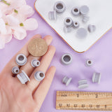 30Pcs 5 Style Silicone Bottle Seal Plug, Reusable Replacement Bottle Stopper, Silver, 10~17x9~10.5mm, Pin: 6~13mm, 6pcs/style