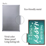 Tinplate Sign Poster, Horizontal, for Home Wall Decoration, Rectangle, Word, 200x300x0.5mm