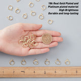 25Pairs Brass Huggie Hoop Earring Findings, with Horizontal Loop, Long-Lasting Plated, Lead Free & Nickel Free, Real 18K Gold Plated, 14.7x11.7mm, Hole: 1.8mm, 25 pairs