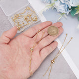 12Pcs Rack Plating Brass Chain Link Bracelet Making, Long-Lasting Plated, Slider Bracelets Making, Real 18K Gold Plated, Single Chain Length: about 115~120mm