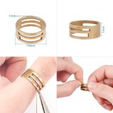 Iron Open Jump Rings, Rose Gold, 4~10x0.7~1mm, about 2.6~8mm inner diameter