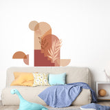 PVC Wall Stickers, Wall Decoration, Leaf, 390x1180mm, 2 sheets/set