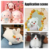 1Box Craft Plastic Doll Eyes & Nose & Lip Set, Doll Making Supplies, Mixed Color, 140pcs/box
