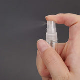 40Pcs Glass Spray Bottle, with PP Plastic Lid, for Essential Oil, Perfume, Clear, 60x14mm, Capacity: 3ml