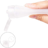 Matte Plastic Refillable Cosmetic Bottles, with Flip Caps, Clear, 120x46x30mm, Capacity: 50ml