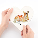Unfinished Wood Heart Cutout Shape, for Wedding, Valentine, DIY Supplies, BurlyWood, 15x15x0.2cm