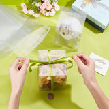 Transparent Plastic PVC Box Gift Packaging, Waterproof Folding Box, Rectangle, Clear, 10.2x10.2x15.5cm, Unfold: 35.1x20.1x0.1cm