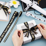 3 Bundles 3 Styles Graduation Theme Printed Polyester Ribbons, for Gift Wrapping, Party Decoration, Mixed Color, 3/8~1 inch(9.8~25mm), about 4.92 Yards(4.5m)/Bundle, 1 bundle