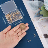 30pcs Brass Stud Earring Findings, with Hole, Rectangle Bar, with 30Pcs Open Jump Rings & 100Pcs Plastic Ear Nuts, Real 18K Gold Plated, 12.5x1.5mm, Hole: 0.8mm, Pin: 0.7mm
