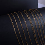 Soldered Brass Paperclip Chains, Flat Oval, Drawn Elongated Cable Chains, Golden, 7.6x2.6x0.5mm, 10m/box