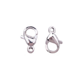 304 Stainless Steel Lobster Claw Clasps, Stainless Steel Color, 9x5x2.5mm, Hole: 1mm, about 100pcs/box