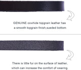 Cowhide Leather Cord, Leather Jewelry Cord, Black, 10x2.5mm, , 2m/roll, 2rolls/set