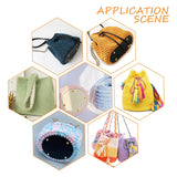 6Pcs 6 Styles Imitation Leather Knitting Crochet Bags Bottom, with Iron Findings, for Bag Bottom Accessories, Round & Oval, Mixed Color, 15~22x10~15x0.8~0.9cm, Hole: 5mm, 1pc/style