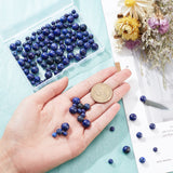 120Pcs 3 Styles Natural Lapis Lazuli Beads Strands, Dyed, Round, 6~10mm, Hole: 1mm, 40pcs/style