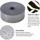 TC Hot Melt Reflective Tape, for Clothes, Worksuits, Rain Coats, Jackets, Black, 25x0.2mm, 25m/bag