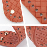 4Pcs 4 Colors Oval Imitation Leather Crochet Bag Bottom, Pad Bag Cushion Bases, for DIY Bag Accessories, Mixed Color, 18~18.1x5~6cm, 4 color, 1pc/color, 4pcs