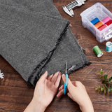Tufting Cloth with Marked Lines, Monks Cloth Rug Backing Fabric for Rug Tufting Gun, Gray, 2000x2000x0.8mm