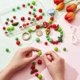 7 Style Food Grade Eco-Friendly Silicone Beads, Chewing Beads For Teethers, DIY Nursing Necklaces Making, Hexagon & Round & Watermelon, with 4M Nylon Thread, Mixed Color, 12~14x12~30x12~14mm, Hole: 2~2.5mm, 72pcs/box