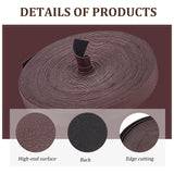 Flat PU Leather Cord, for DIY Craft Making, Coconut Brown, 15x1mm, about 10.94 Yards(10m)/Roll