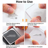 Custom PVC Plastic Clear Stamps, for DIY Scrapbooking, Photo Album Decorative, Cards Making, Book, 160x110x3mm