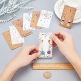 Cardboard Earring Display Cards, Rectangle, Mixed Color, 9x5x0.04cm, Hole: 1.5mm, 260pcs/set