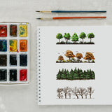 Custom PVC Plastic Clear Stamps, for DIY Scrapbooking, Photo Album Decorative, Cards Making, Tree, 160x110x3mm