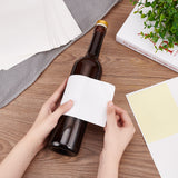 Custom Paper Adhesive Stickers, for Wine Bottle Lable Decorations, Rectangle, White, 266x211x0.1mm, Sticker: 124x99mm, 4pcs/sheet