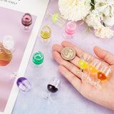 22Pcs 11 Colors Transparent Resin Pendants, Wine Glass/Goblet Charm, Mixed Color, 38.5x20.5mm, Hole: 2.5mm, 2pcs/color