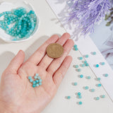2 Strands Natural Amazonite Round Beads Strands, 4~4.5mm, Hole: 0.8mm, about 91pcs/strand, 15.43~15.47''(39.2~39.3cm)