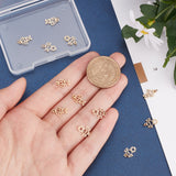 12Pcs 2 Style 304 Stainless Steel Charms, with Jump Rings, Laser Cut, Hollow, Girl & Boy, Golden, 10.5x7.5x1mm and 11x7x1mm, Hole: 2.2mm, 6pcs/style